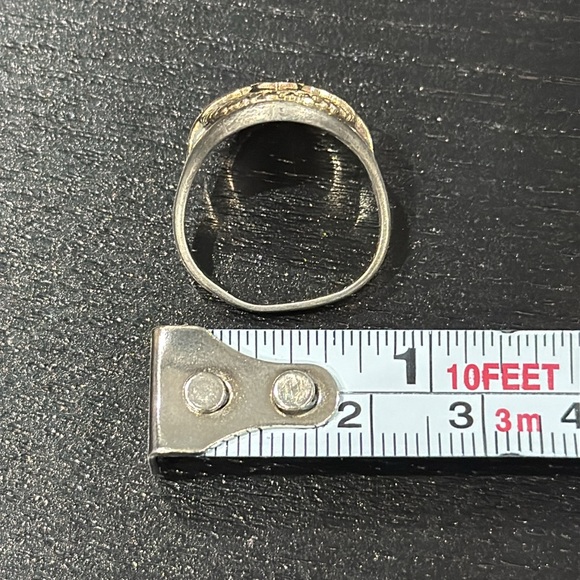 Harley-Davidson Vintage 10K Gold & 925 Silver Harley-Davidson University Ring - Picture 8 of 9
